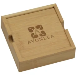Bamboo Coaster Set