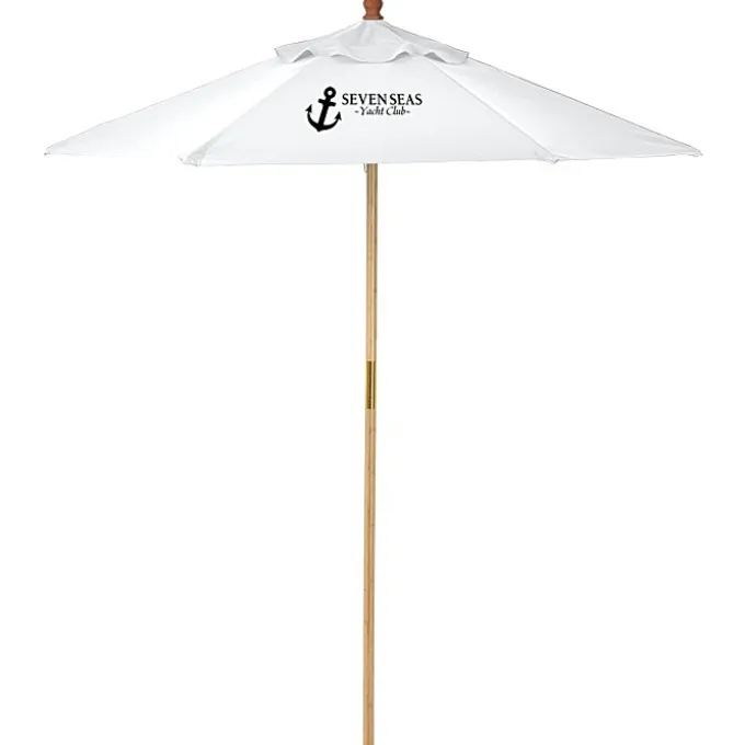 Bamboo Market Umbrella - 7 feet
