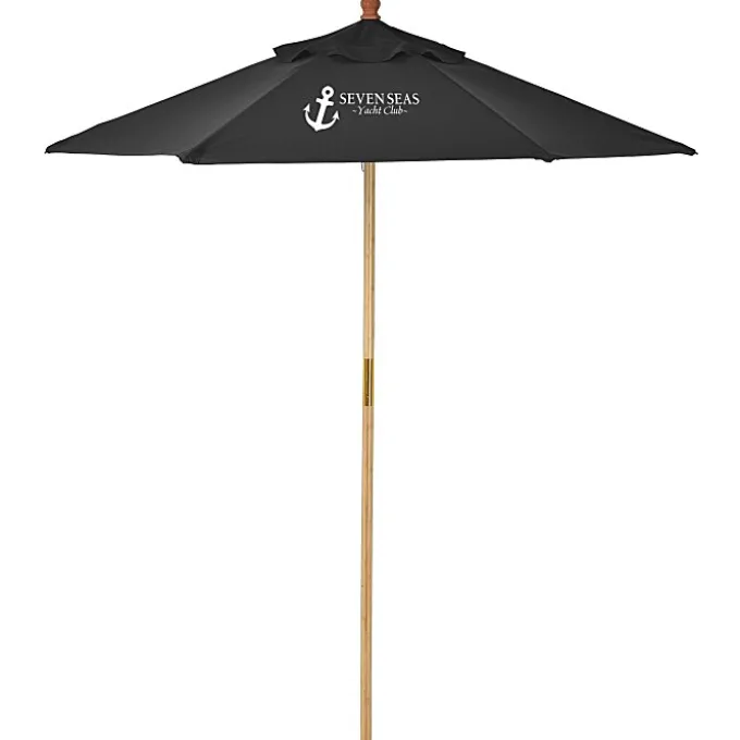 Bamboo Market Umbrella - 7 feet