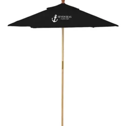 Bamboo Market Umbrella - 7 feet