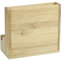 Bamboo Photo Frame Desk Organizer