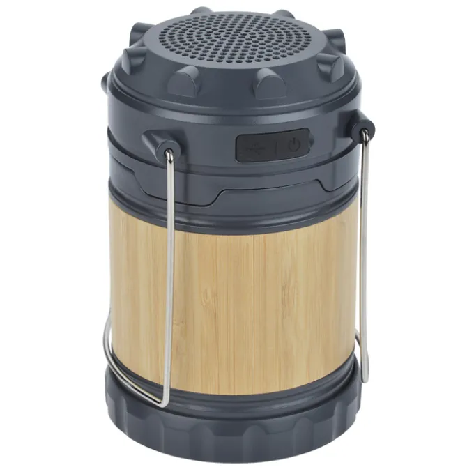 Bamboo Pop Up Lantern with Bluetooth Speaker