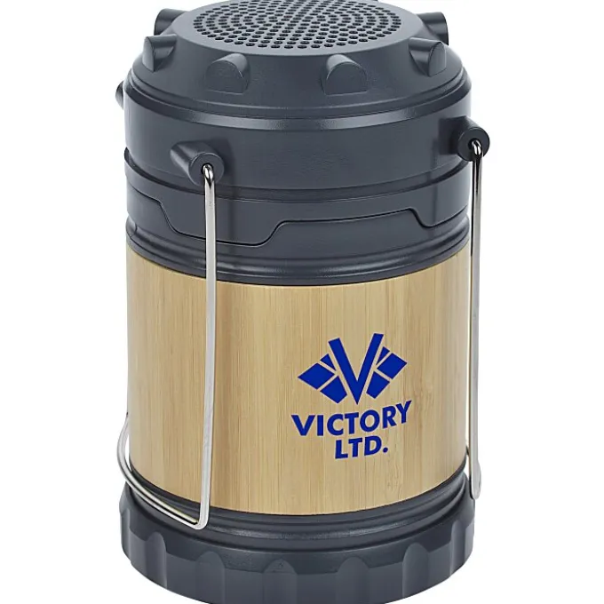 Bamboo Pop Up Lantern with Bluetooth Speaker