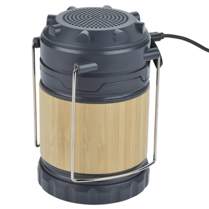 Bamboo Pop Up Lantern with Bluetooth Speaker