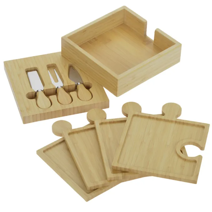 Bamboo Puzzle Entertainment Set