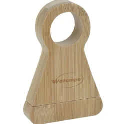 Bamboo Wine Bottle Stand with Corkscrew