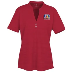 Barcode Textured Henley - Ladies'