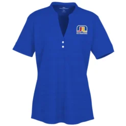 Barcode Textured Henley - Ladies'
