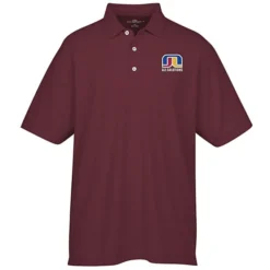 Barcode Textured Polo - Men's