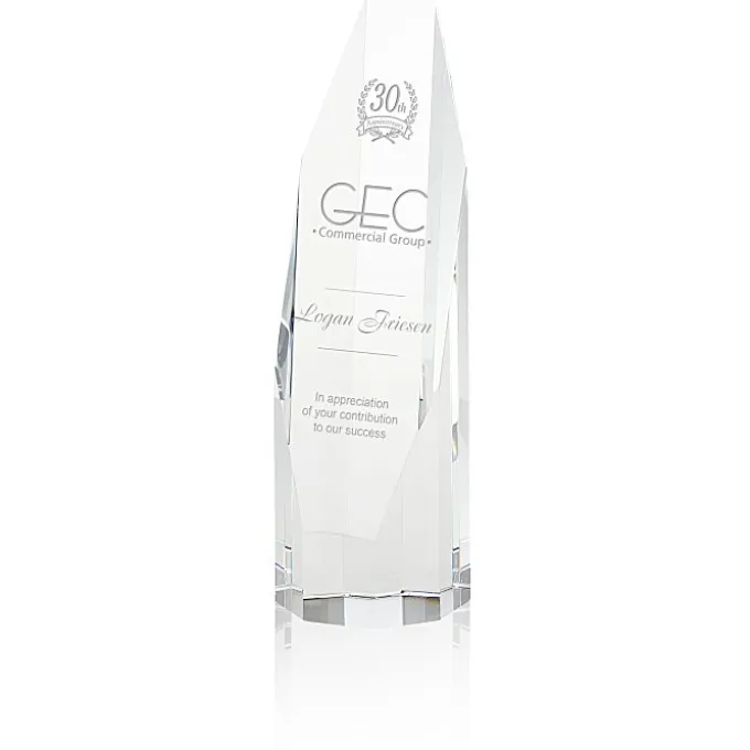 Barrhaven Crystal Award - 8 inches