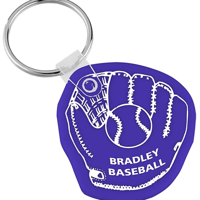 Baseball Mitt Soft Keychain - Opaque