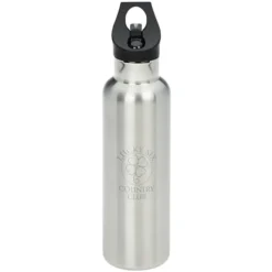 Basecamp Tundra Vacuum Bottle with Flip Straw Lid - 20 oz. - Laser Engraved