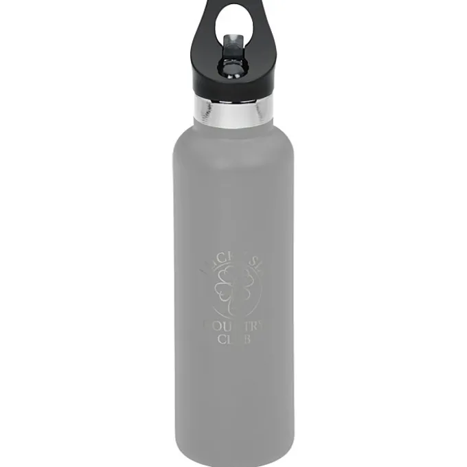 Basecamp Tundra Vacuum Bottle with Flip Straw Lid - 20 oz. - Laser Engraved