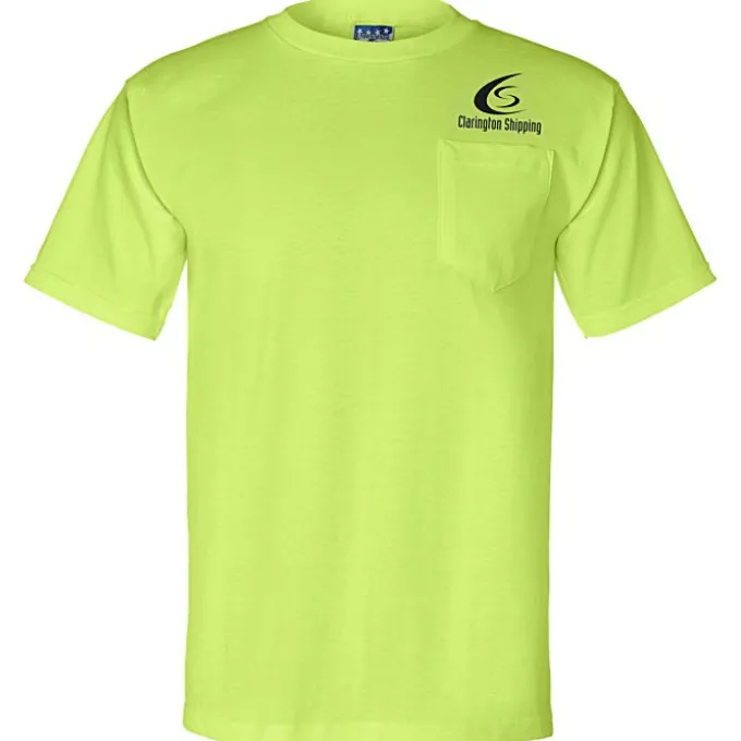 Bayside 5.4-oz Cotton Pocket T-Shirt