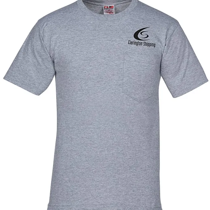 Bayside 5.4-oz Cotton Pocket T-Shirt