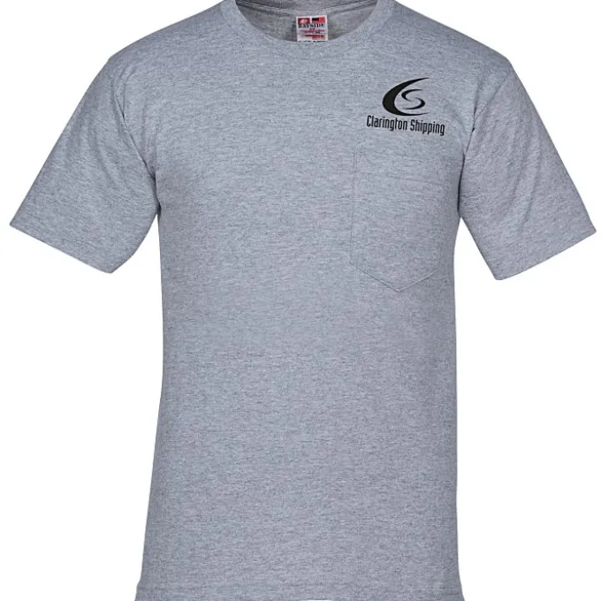 Bayside 5.4-oz Cotton Pocket T-Shirt
