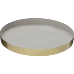 Be Home Luxe Round Enamel Tray