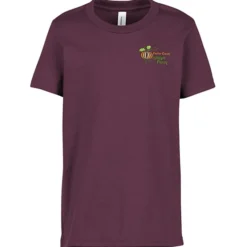 Bella+Canvas Crewneck T-Shirt - Youth - Heathers - Embroidered