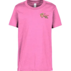 Bella+Canvas Crewneck T-Shirt - Youth - Heathers - Embroidered