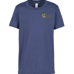 Bella+Canvas Crewneck T-Shirt - Youth - Heathers - Embroidered