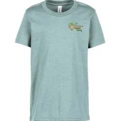 Bella+Canvas Crewneck T-Shirt - Youth - Heathers - Embroidered