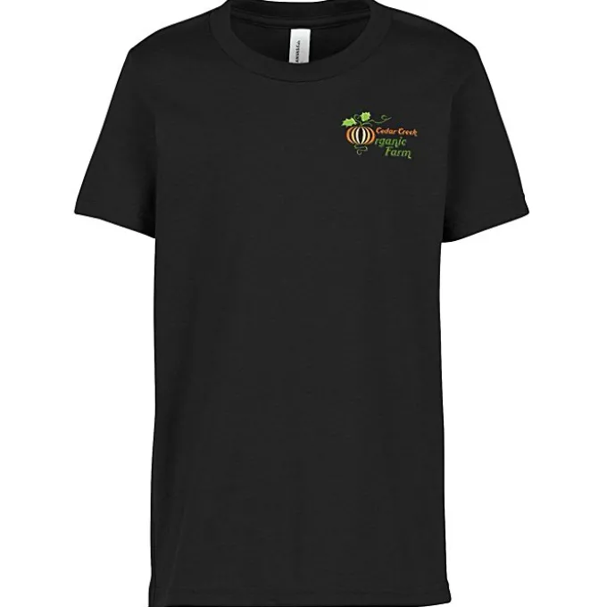 Bella+Canvas Crewneck T-Shirt - Youth - Heathers - Embroidered