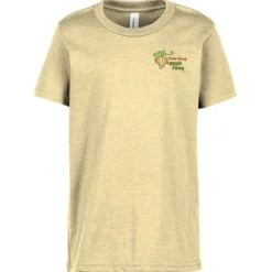 Bella+Canvas Crewneck T-Shirt - Youth - Heathers - Embroidered