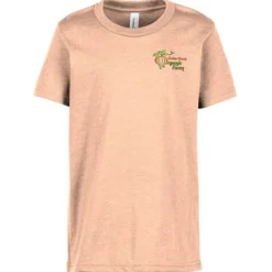 Bella+Canvas Crewneck T-Shirt - Youth - Heathers - Embroidered