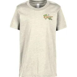 Bella+Canvas Crewneck T-Shirt - Youth - Heathers - Embroidered
