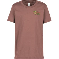 Bella+Canvas Crewneck T-Shirt - Youth - Heathers - Embroidered