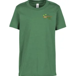 Bella+Canvas Crewneck T-Shirt - Youth - Heathers - Embroidered