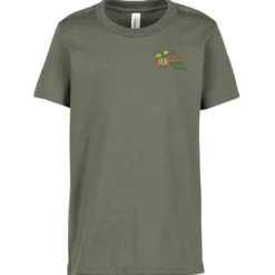 Bella+Canvas Crewneck T-Shirt - Youth - Heathers - Embroidered