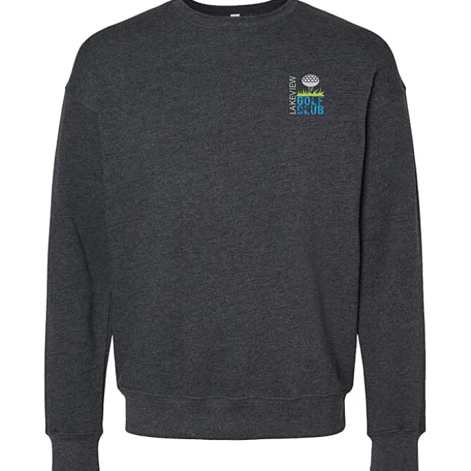 Bella+Canvas Drop Shoulder Crewneck Sweatshirt - Embroidered