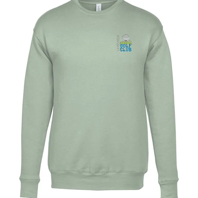 Bella+Canvas Drop Shoulder Crewneck Sweatshirt - Embroidered