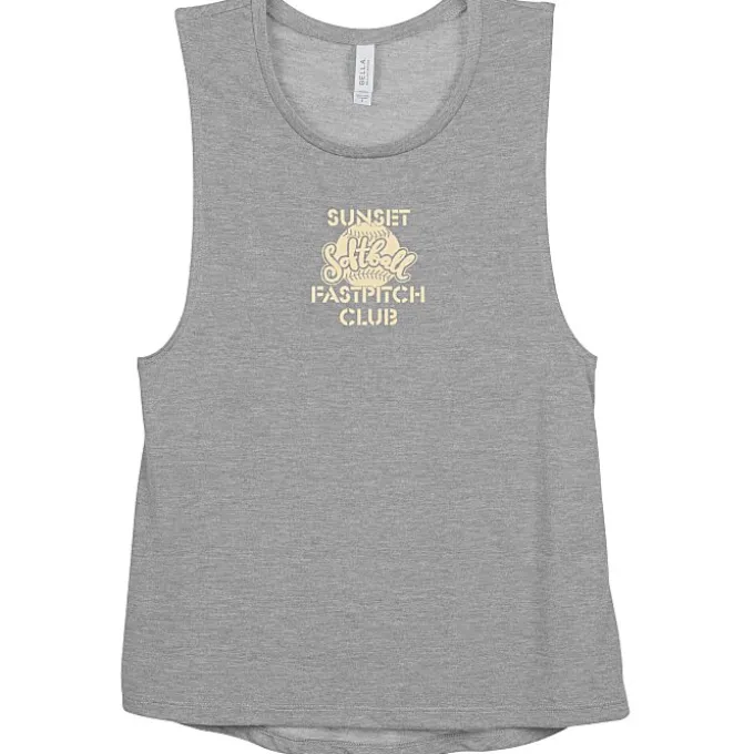 Bella+Canvas Flowy Scoop Muscle Tank - Ladies'