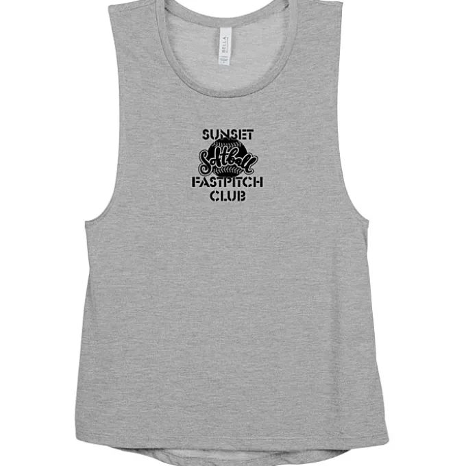 Bella+Canvas Flowy Scoop Muscle Tank - Ladies'