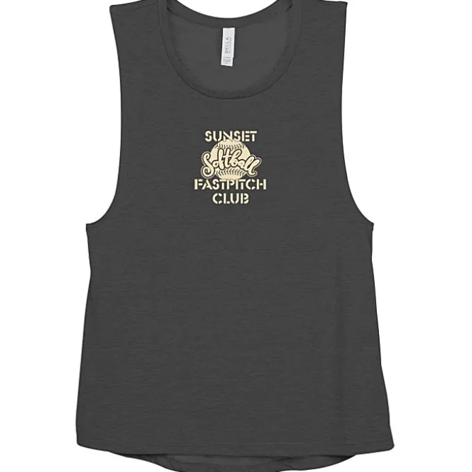 Bella+Canvas Flowy Scoop Muscle Tank - Ladies'