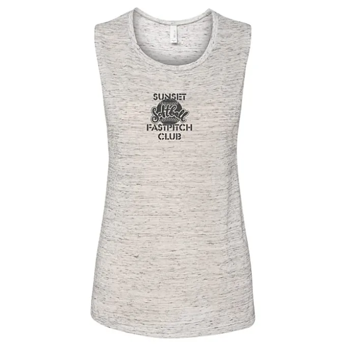 Bella+Canvas Flowy Scoop Muscle Tank - Ladies'