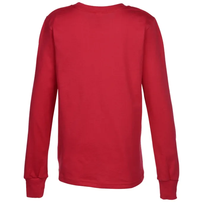 Bella+Canvas Long Sleeve Crewneck T-Shirt - Youth - Screen
