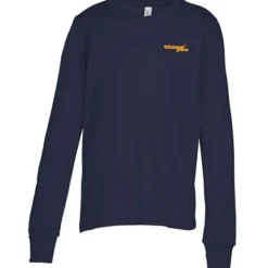 Bella+Canvas Long Sleeve Crewneck T-Shirt - Youth - Embroidered