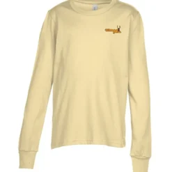 Bella+Canvas Long Sleeve Crewneck T-Shirt - Youth - Embroidered