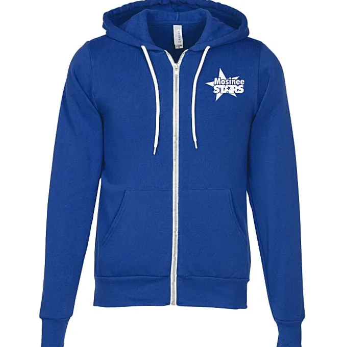 Bella+Canvas 7-oz Full-Zip Hooded Sweatshirt - Screen