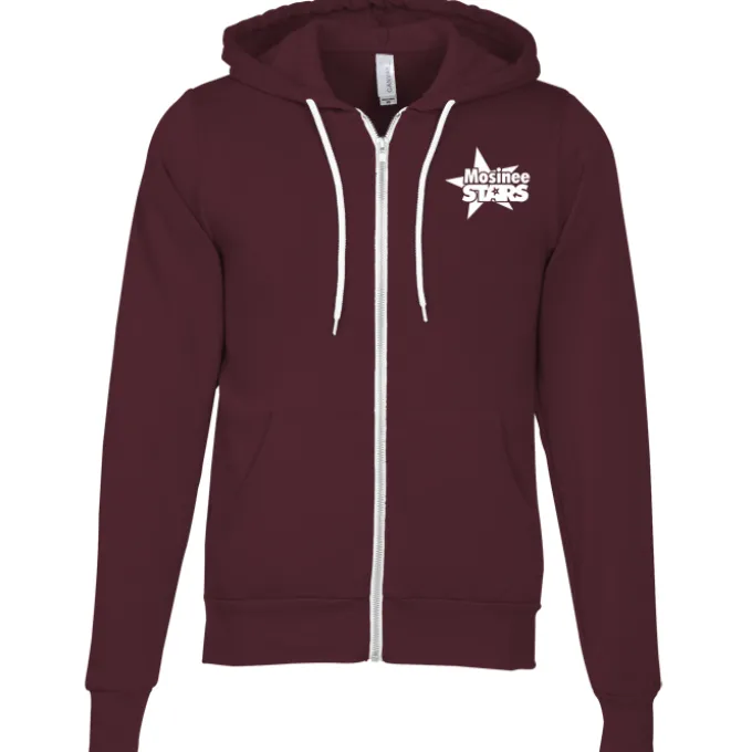 Bella+Canvas 7-oz Full-Zip Hooded Sweatshirt - Screen