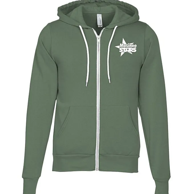Bella+Canvas 7-oz Full-Zip Hooded Sweatshirt - Screen