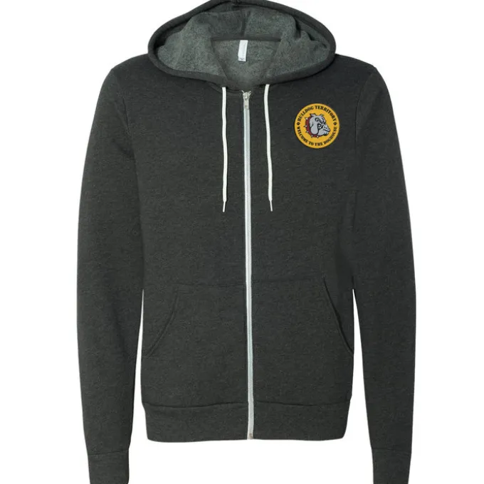 Bella+Canvas 7-oz Full-Zip Hooded Sweatshirt - Embroidered