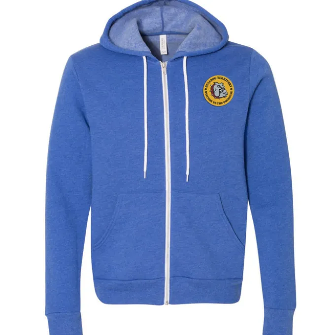 Bella+Canvas 7-oz Full-Zip Hooded Sweatshirt - Embroidered
