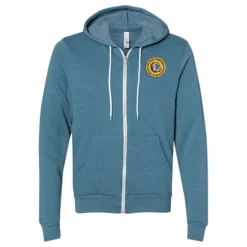 Bella+Canvas 7-oz Full-Zip Hooded Sweatshirt - Embroidered