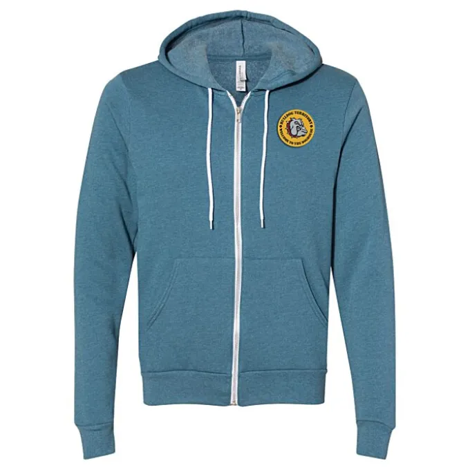 Bella+Canvas 7-oz Full-Zip Hooded Sweatshirt - Embroidered