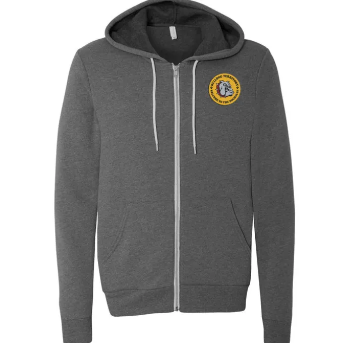 Bella+Canvas 7-oz Full-Zip Hooded Sweatshirt - Embroidered