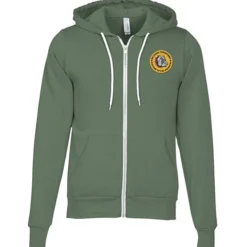 Bella+Canvas 7-oz Full-Zip Hooded Sweatshirt - Embroidered